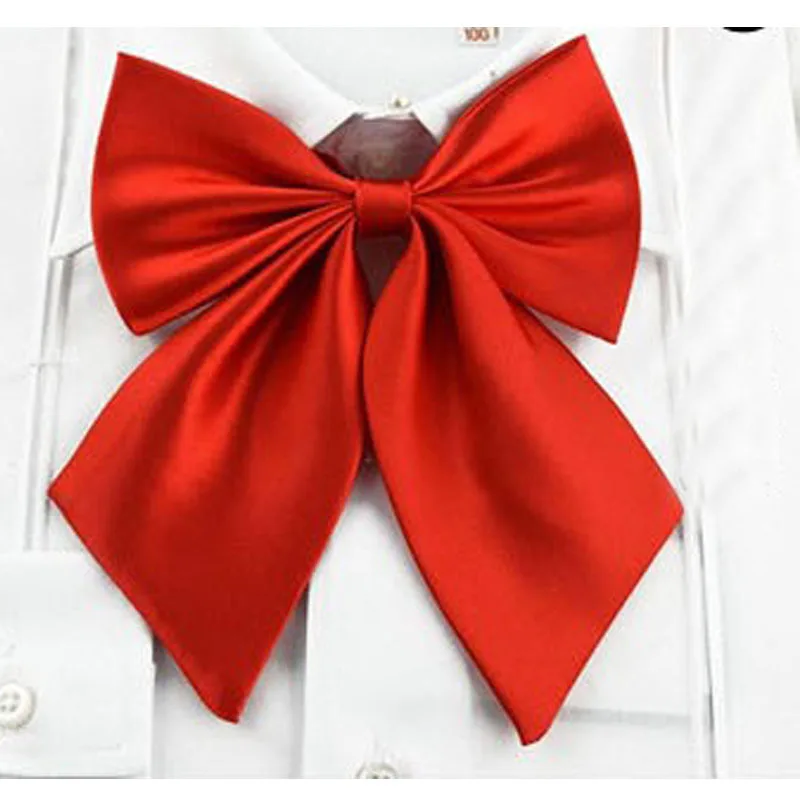 Женский галстук-бабочка красная черная бабочка для девушек студенток официанток