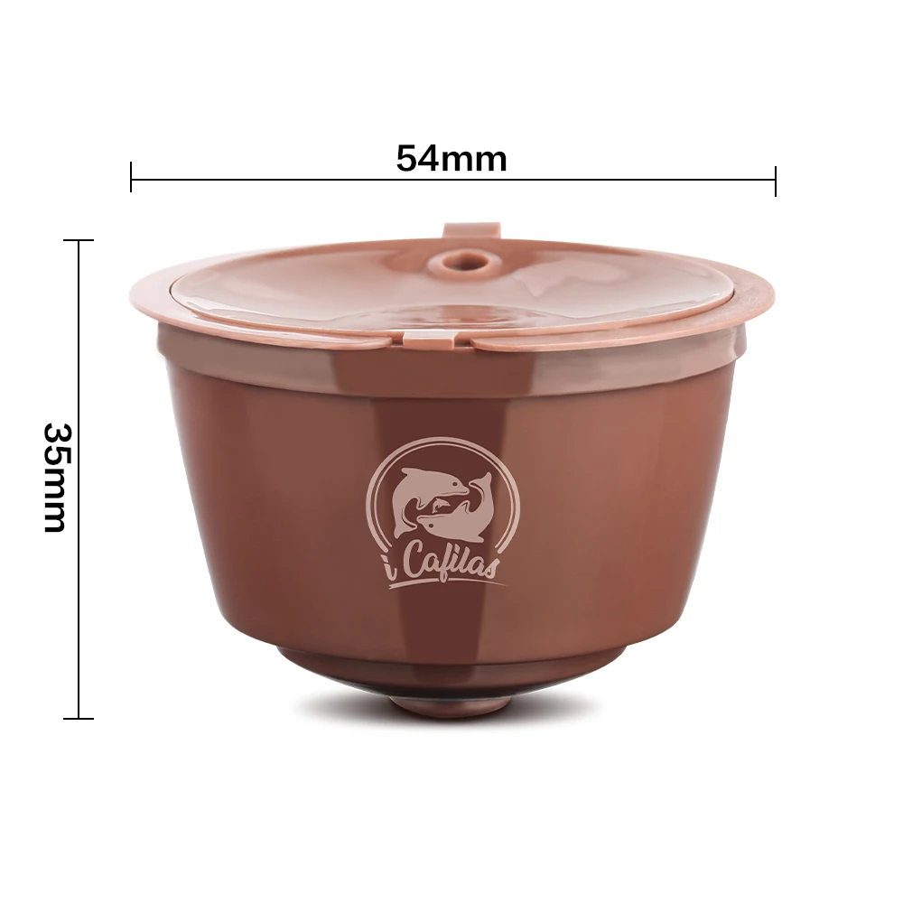 Фото Для кофейных капсул Dolce Gusto Crema, обновленная 3-я многоразовая чашка с фильтром для кофе, чашка с капельницей для чая, корзины из нержавеющей стали, Темпер для кофе №3