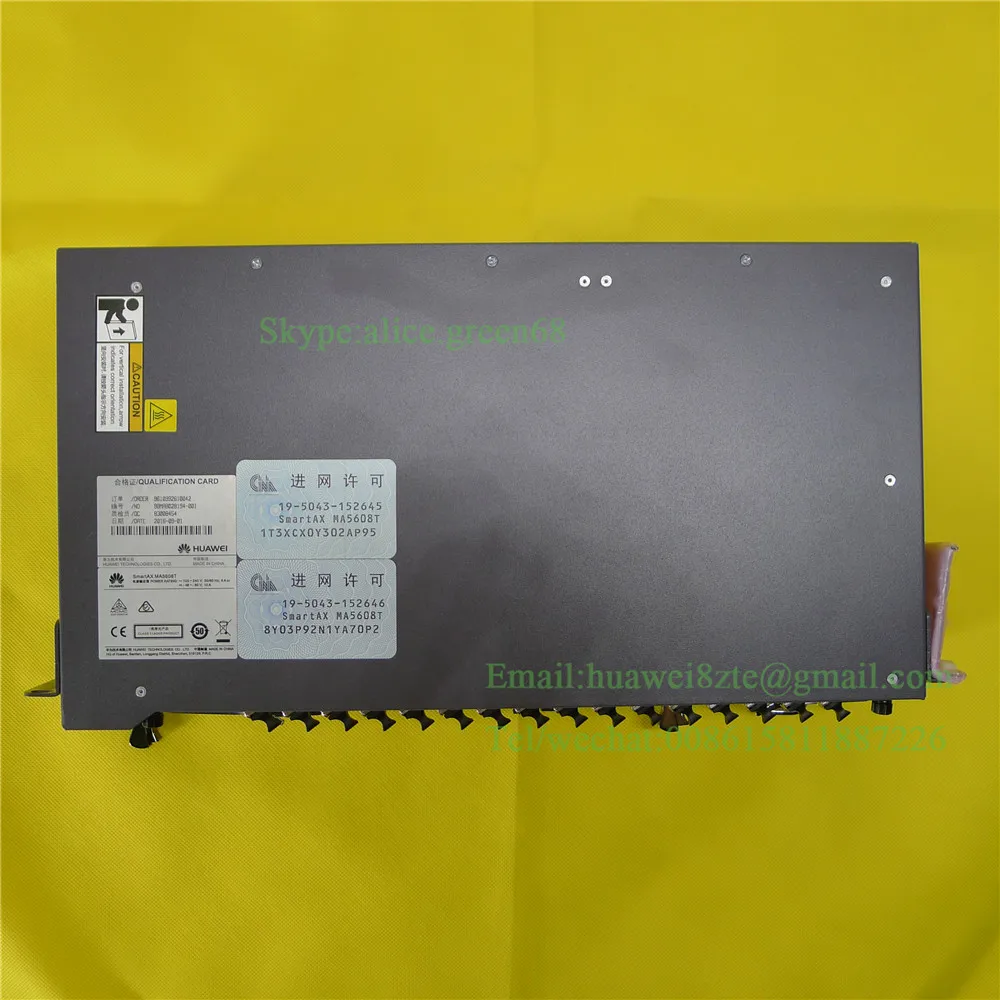 Хуавэй 19 &quotдюймов Мини OLT MA5608T с 2*10 г uplink плата MCUD1 + 1 * питания постоянного тока