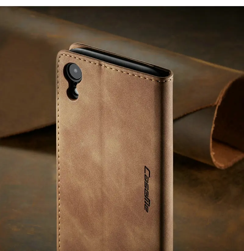 CaseMe ретро кожаный чехол для iPhone XR X Max 360 роскошный держатель карт на магнитах чехол-кошелек для iPhone X XS XR 8 7 6 6s Plus