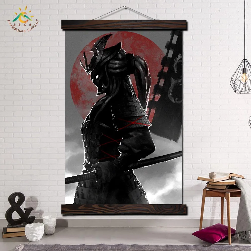

Japan Warrior Lord Canvas Art Painting Wall Art Poster Home Decoration Scroll Painting Posters And Prints Wall Poster Pictures