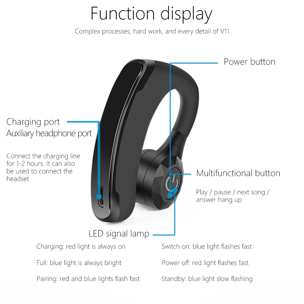 Хитон Беспроводной гарнитуры Bluetooth наушники офиса громкой связи гарнитура с