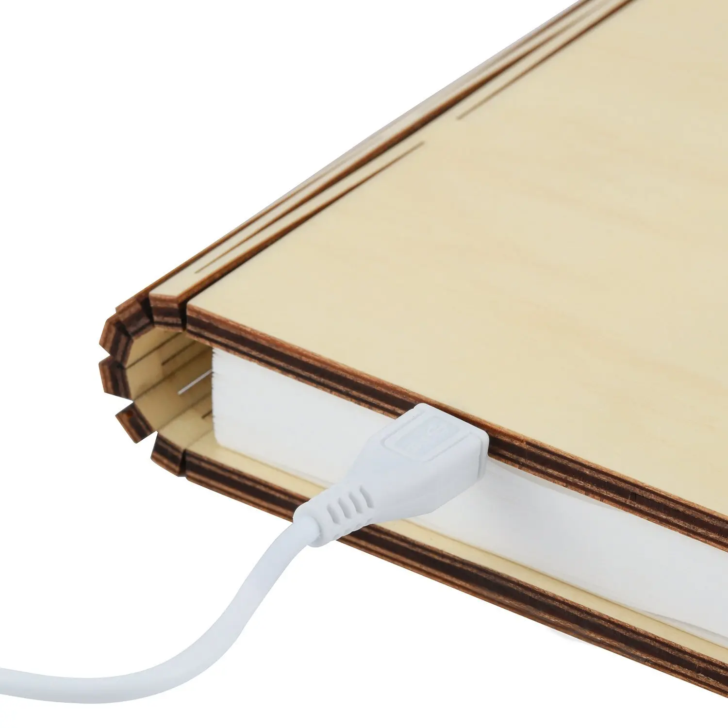 Деревянный складной светильник в форме книги USB перезаряжаемая настольная лампа