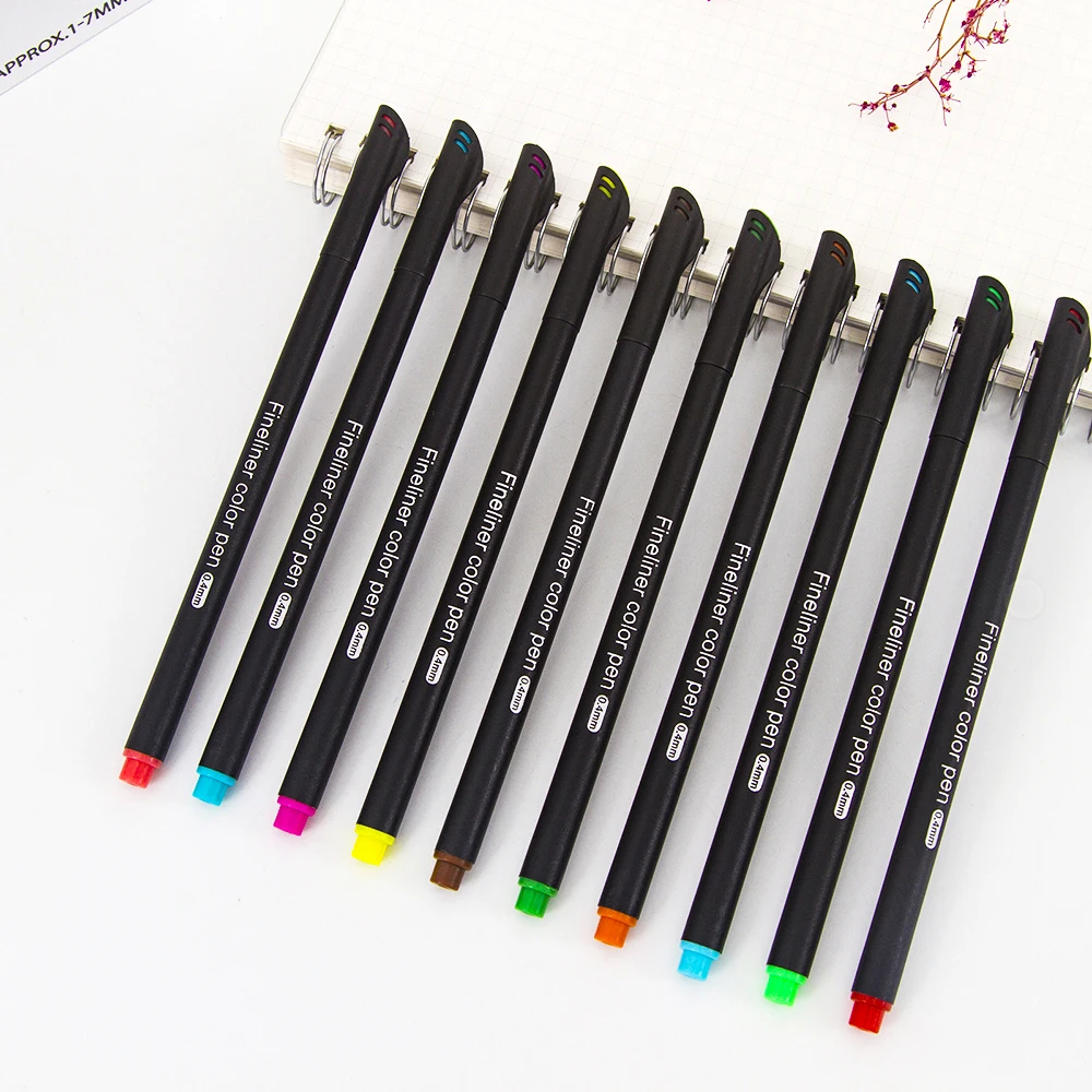 

12/24/36/48/60/100pcs Colorful Neutral Marker Pen Fineliner Pens For School Office Pen Set Kawaii Ink Pen Art Supplies Cute
