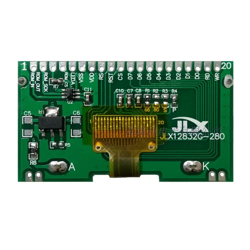 12832G 280 PC LCD модуль 12832 COG S/P |Запасные части| |