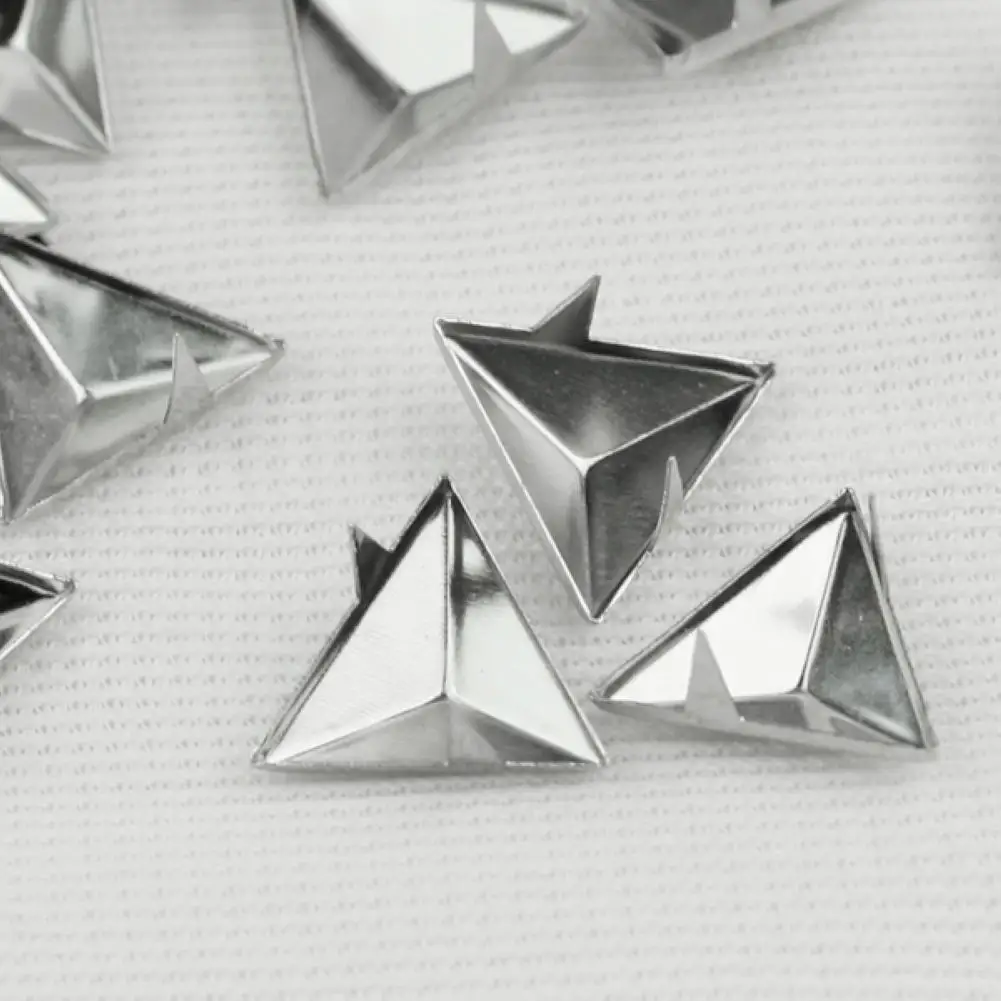 100 шт. серебристые треугольные аксессуары для поделок 15 мм | Дом и сад