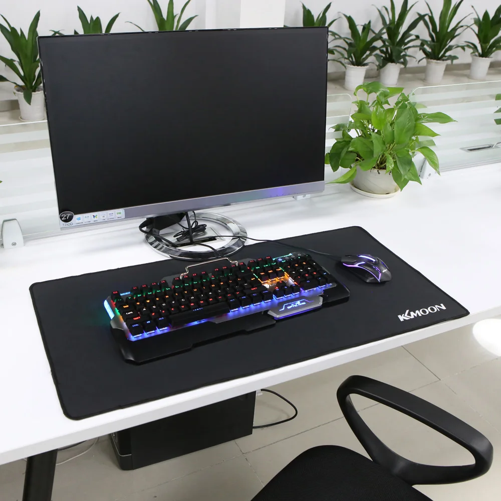 KKmoon 900*400*3 мм L/XL Большой размер игровой коврик для мыши простая удлиненная