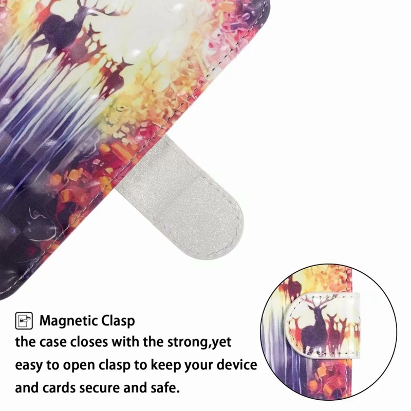 3D кожаный чехол-кошелек для Iphone XS MAX XR X 8 7 6 samsung S10 5G S10e волк Кот Кружева Цветок Любовь бабочка ананас 1 шт