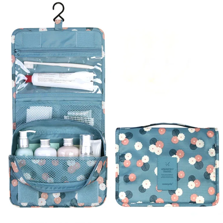 

Hanging Travel Cosmetic Bag Women Zipper Make Up Bags Oxford High Capacity Makeup Case handbag Organizer Storage Wash Bag