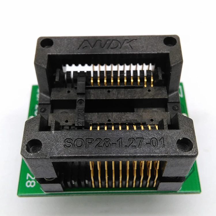

SOP20 SOIC 20 SO20 to DIP20 Programming Socket Pitch 1.27m IC Body Width 7.5mm 300mil Flash Test Socket Adapter