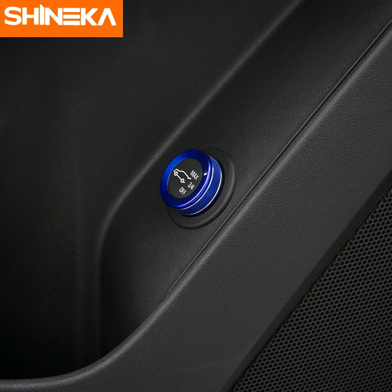 SHINEKA Aluminium Rear Tail Trunk Door Open Button Switch Decoration Ring Cover Trim for Chevrolet Equinox 2017+ Car Styling | Автомобили