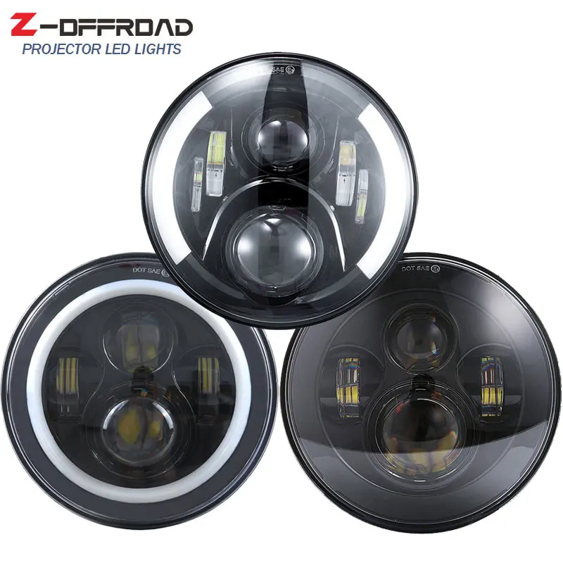 7 &quotсветодиодный головной светильник с дневными ходовыми для мотоцикла 7&quot