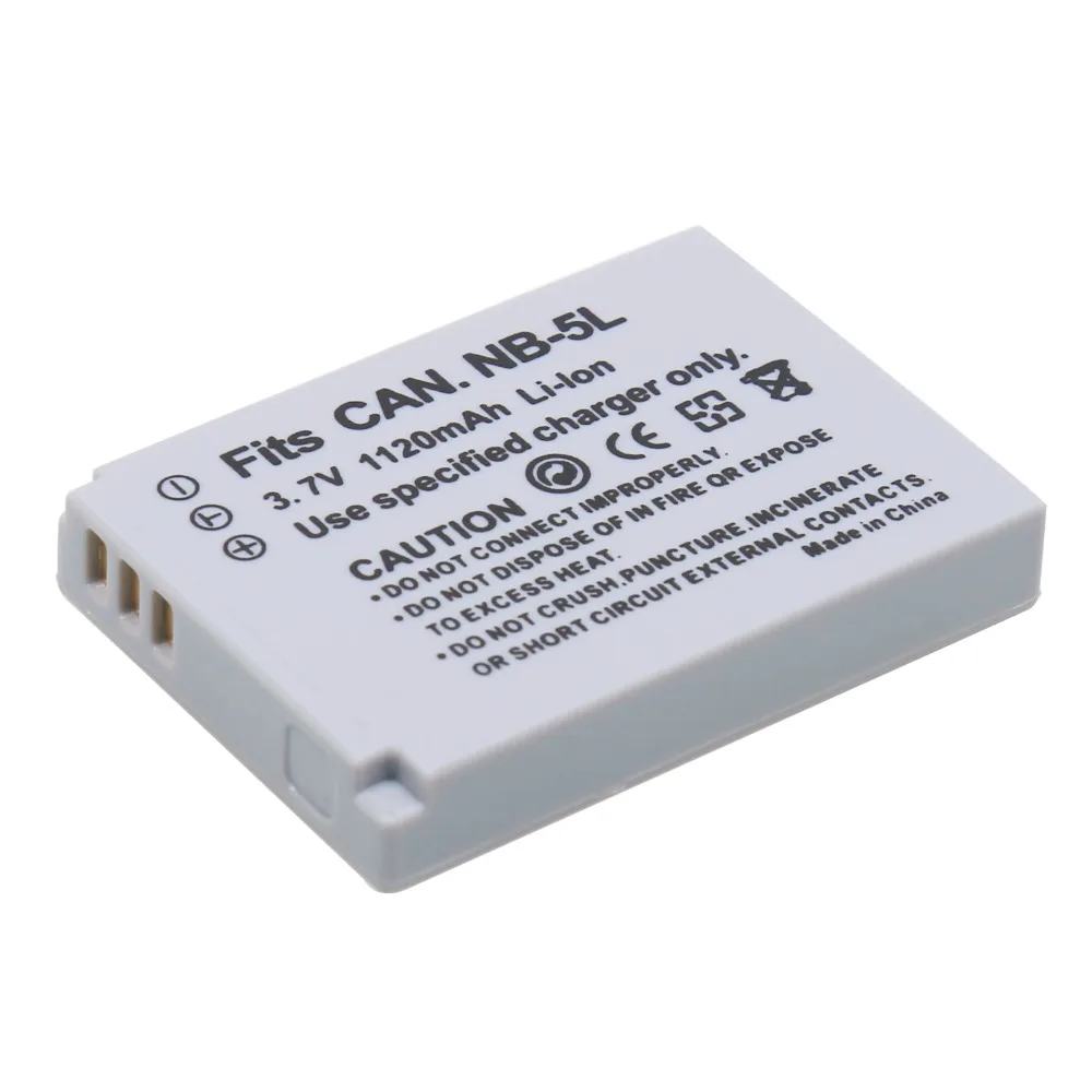PROBTY 1 шт. NB-5L NB 5L NB5L Батарея + ЖК-дисплей USB Зарядное устройство для Canon S110 SX200 SX210 SX220
