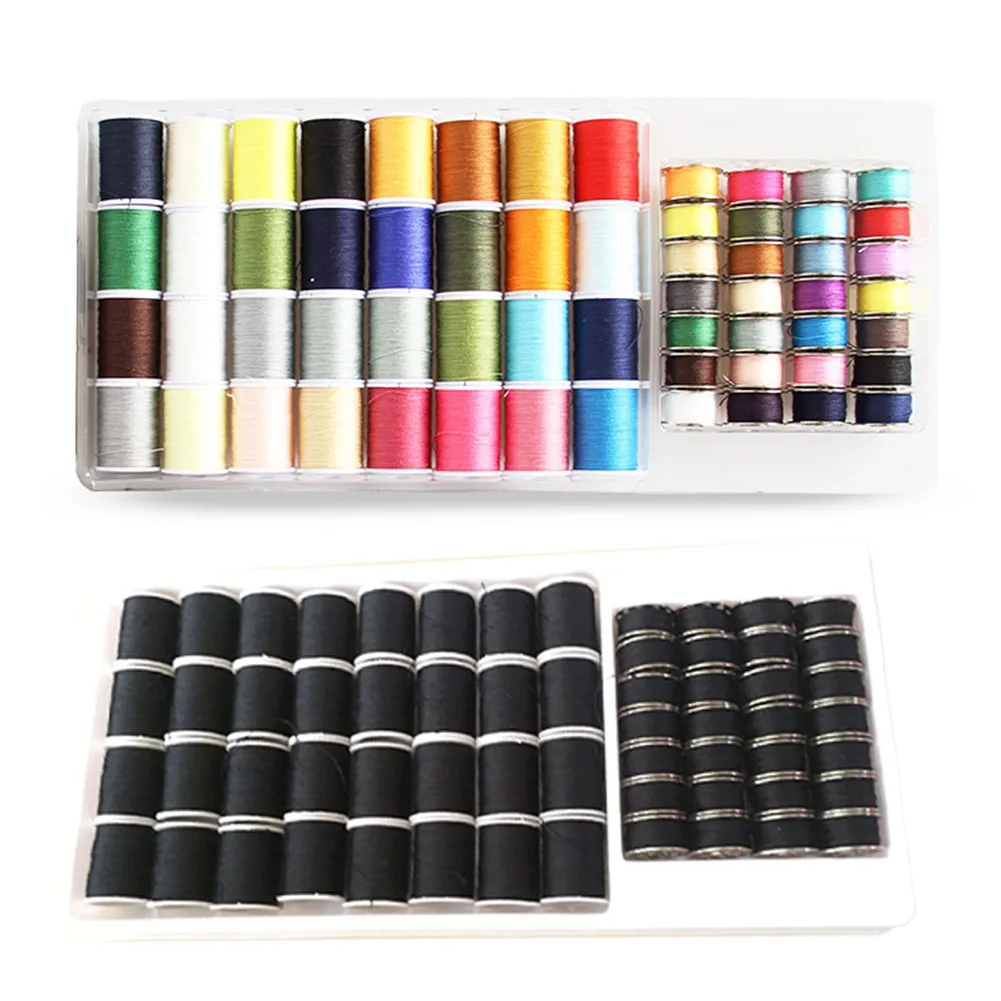 Pack Of 60 Home Solid Professional Embroidery Making Hand Craft DIY Stitching Universal Multipurpose Sewing Thread Kit Spools | Дом и сад