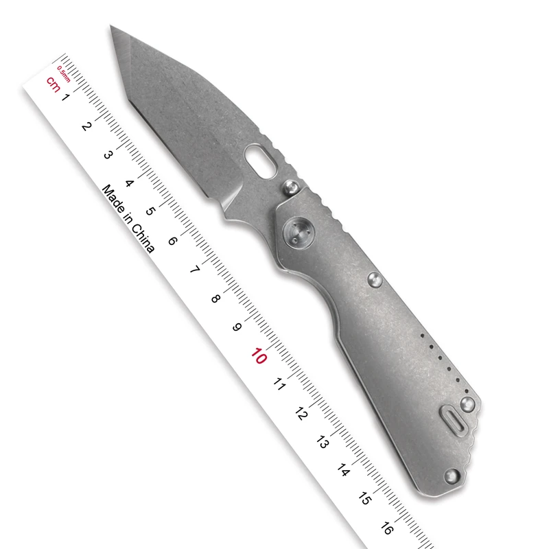 Складной нож TIGED small SMF T TC4 с титановой ручкой M390 подшипник для охоты кемпинга