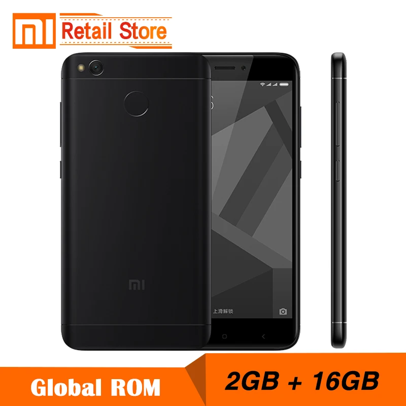 Оригинальный Xiaomi Redmi 4X2 ГБ Оперативная память 16 Встроенная мобильного телефона 4 X