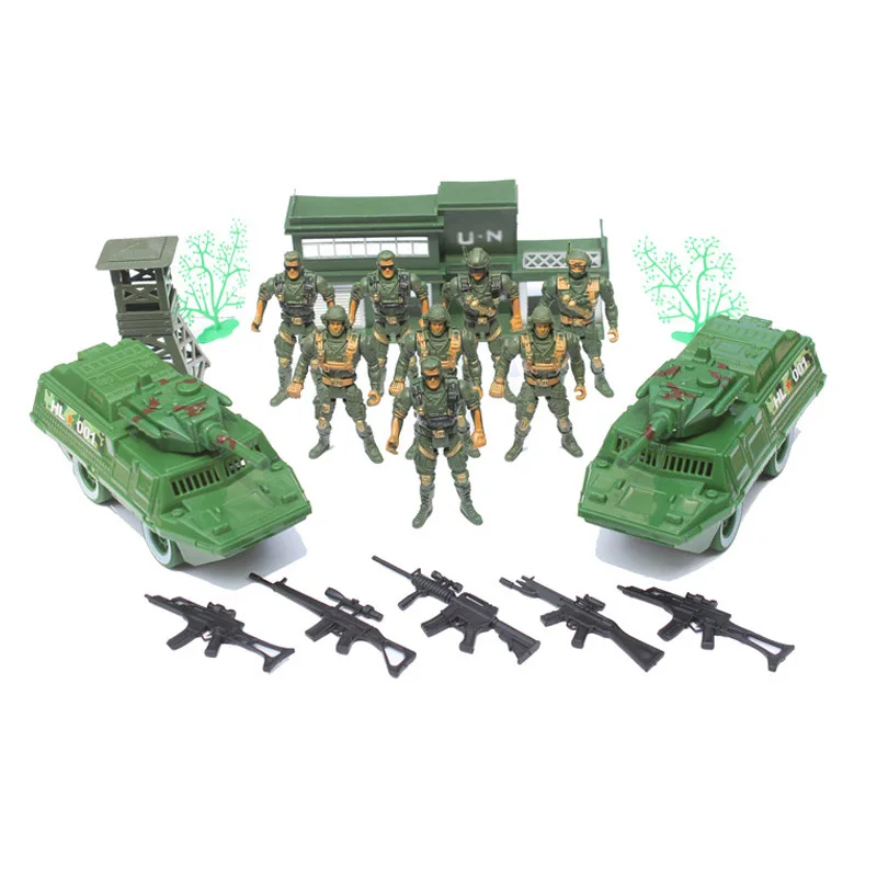 Модель солдатика Второй мировой войны 2017 9 см набор военных моделей 18 шт./компл.