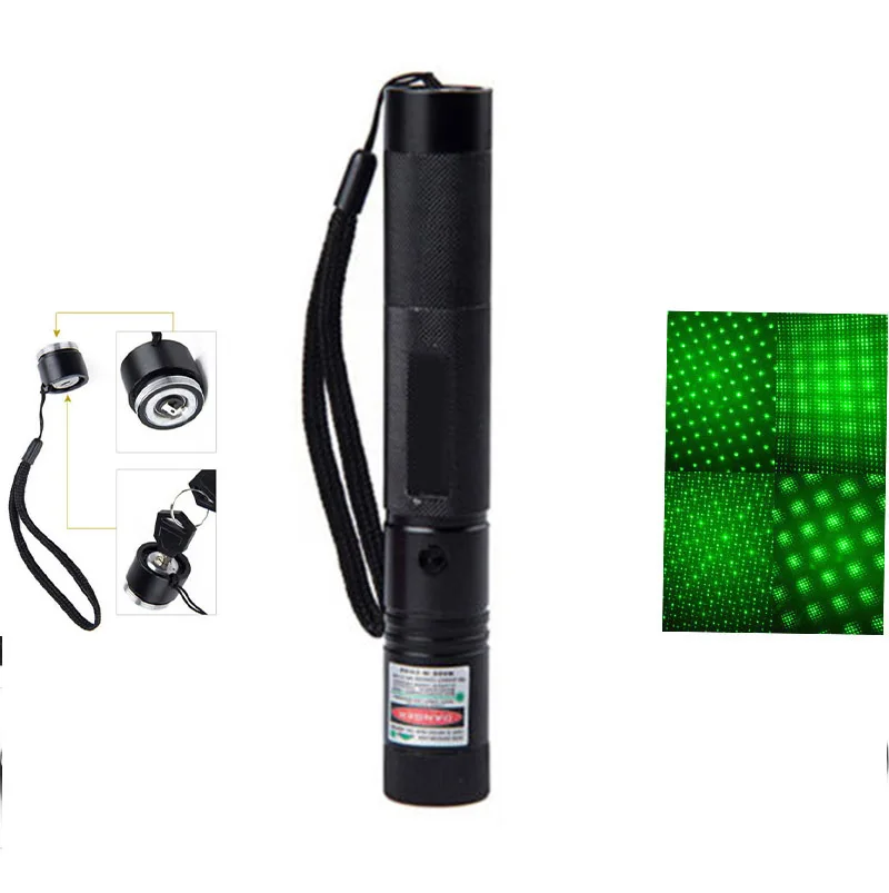 Powerful Laser Pointer Green Pen Flashlight 303 Star Lazer Beam Office Electronics Rechargeable Battery |