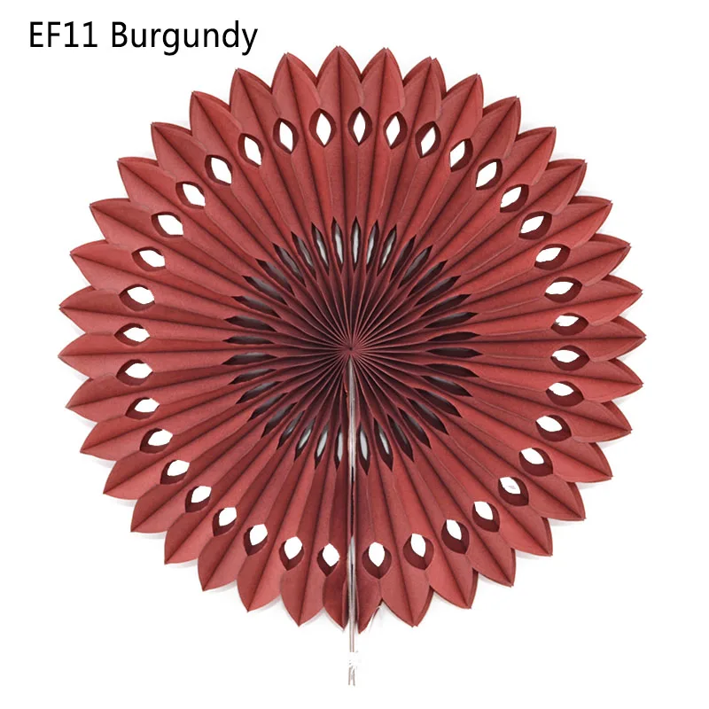 EF11 1 шт 20 см/25 см/30 см веера из папиросной бумаги сотовые узлы полые Висячие Цветы День Рождения Вечеринка Свадьба детский душ украшения - Цвет: EF11
