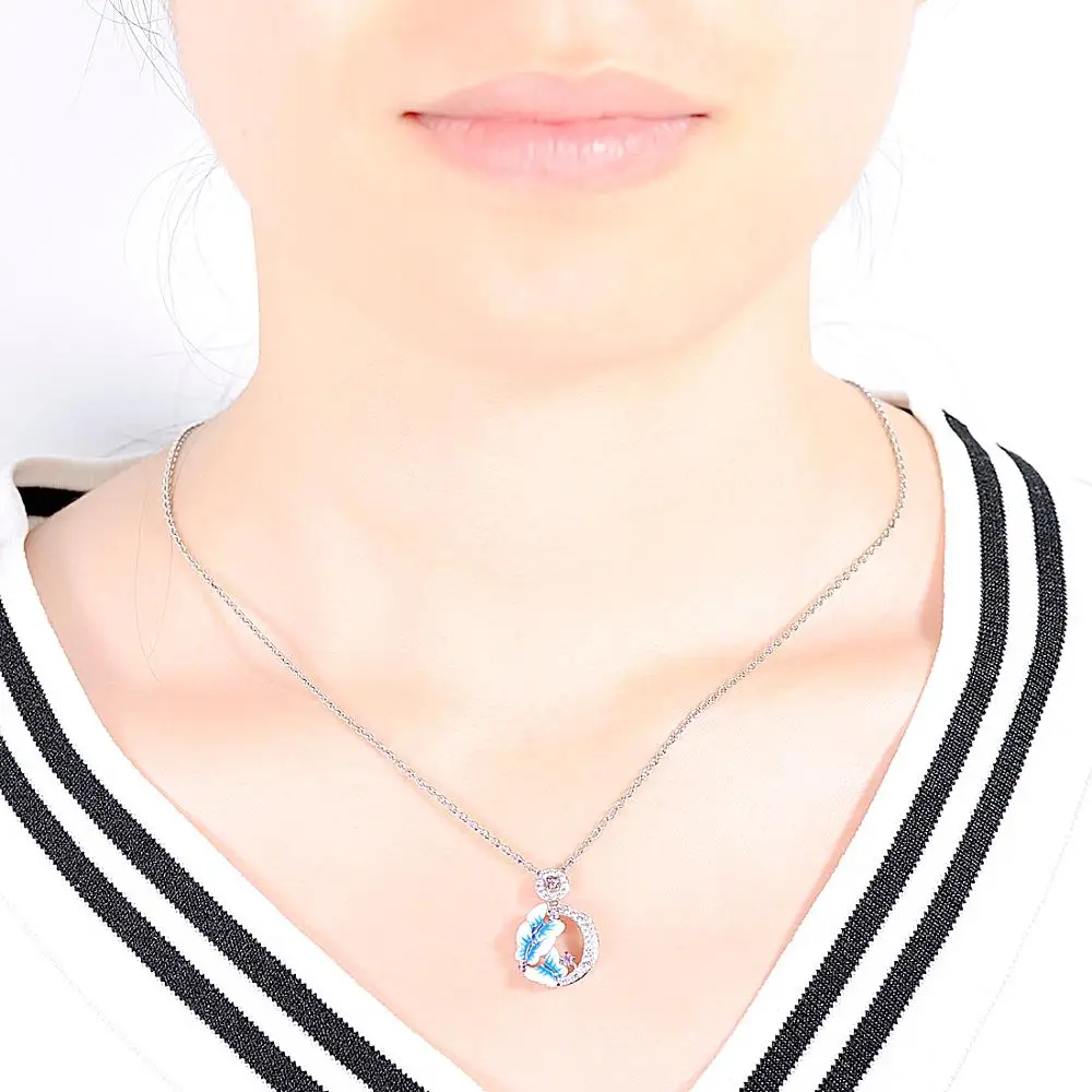 Женские серебряные ожерелья Santuzza подвески из стерлингового серебра 925 пробы с