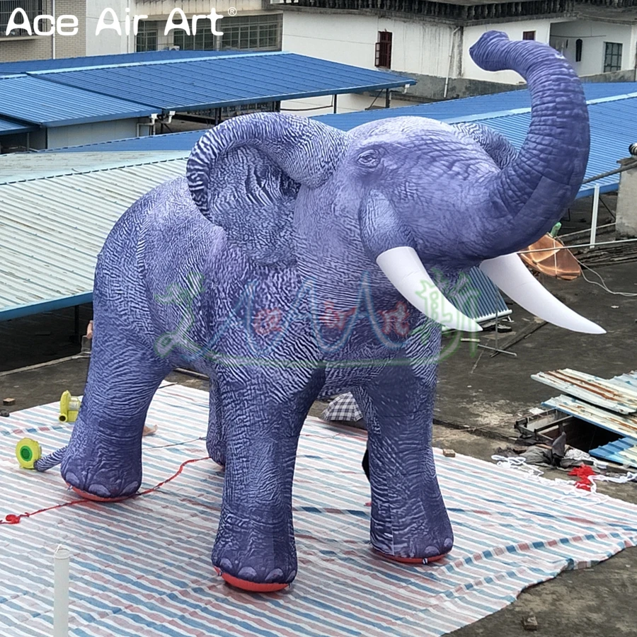 Huge purple inflatable elephant/Africa elephant animal cold balloon replica model for event decoration/safari display | Игрушки и хобби