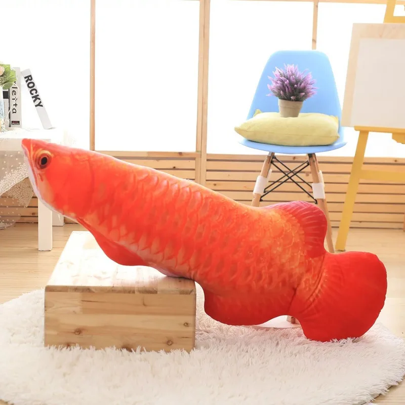 

Simulation Arowana Plush Toy Doll 3D Fish Cushion Pillow Sleep Pillow Birthday Gift for girlfriend