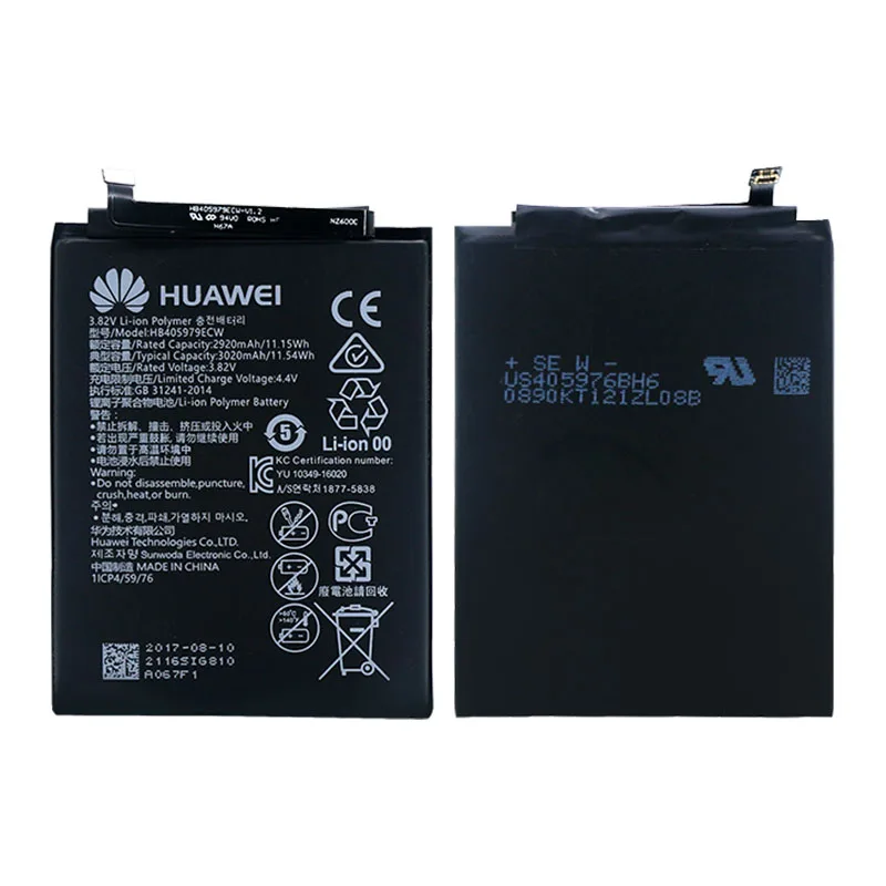Оригинальный аккумулятор Huawei HB405979ECW для Nova CAZ-AL10 TL00 CAN L01 CAN-L02 L12 Enjoy 6S Honor 6C Y5 2017 p9 lite