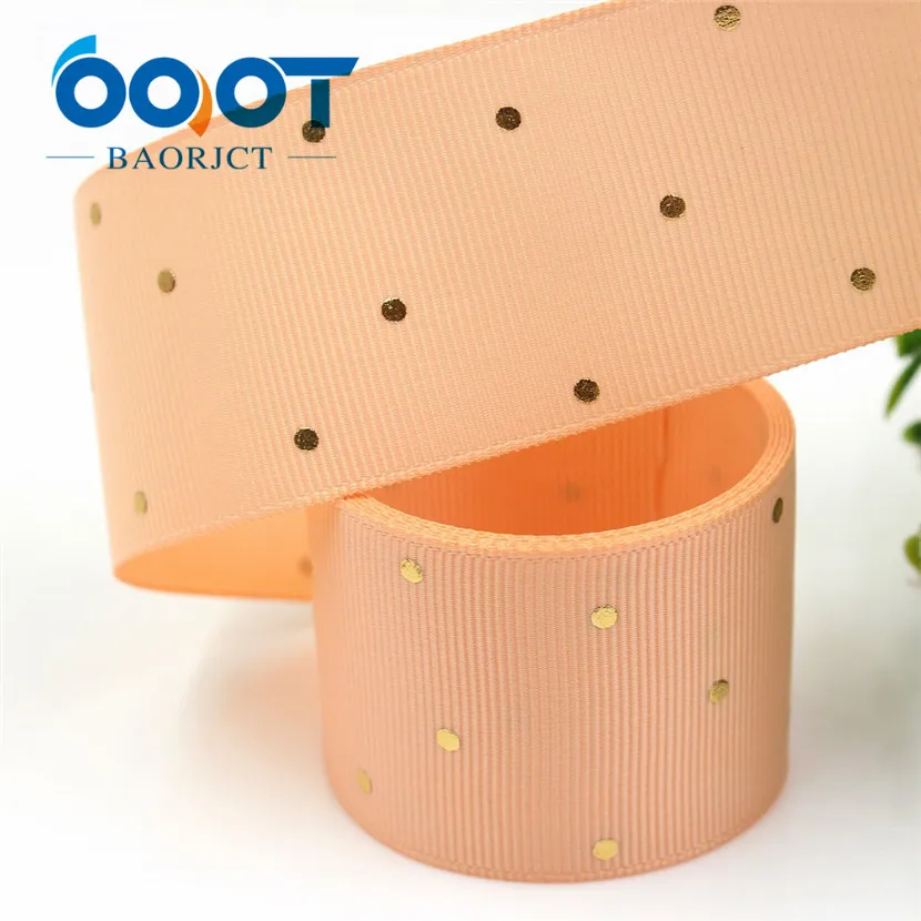I-19407-867 OOOT BAORJCT I-19407-862, 38 мм, 10 ярдов сплошной цвет точка горячего тиснения корсажные ленты, лук колпачок DIY аксессуары украшения - Цвет: I-19407-867
