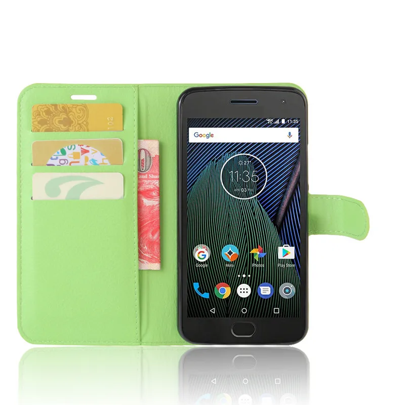 Для Motorola Moto G5 Plus чехол-кошелек из искусственной кожи задняя крышка чехол для телефона для Motorola G5 плюс XT1687 XT1684 XT1685 Чехол Флип сумка