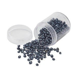 PrussianBlue 4~ 5x3 мм Каплевидная форма, непрозрачный стеклянный бисер для самостоятельного изготовления ювелирных изделий, 4~ 5x3 мм, отверстие: 1 мм - Цвет: PrussianBlue