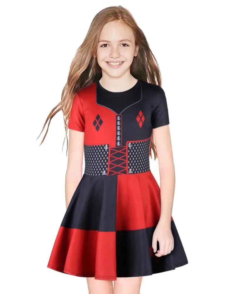 Daddy's Lil Manster отряд самоубийц Harley Quinn костюмы на Хэллоуин детская одежда для
