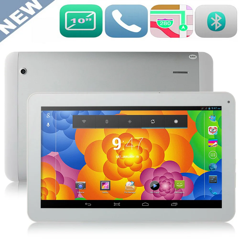 Бесплатная доставка 10 дюймов Cortex A9 1024*800 Встроенный 3G WIFI GPS WCDMA Blutooth