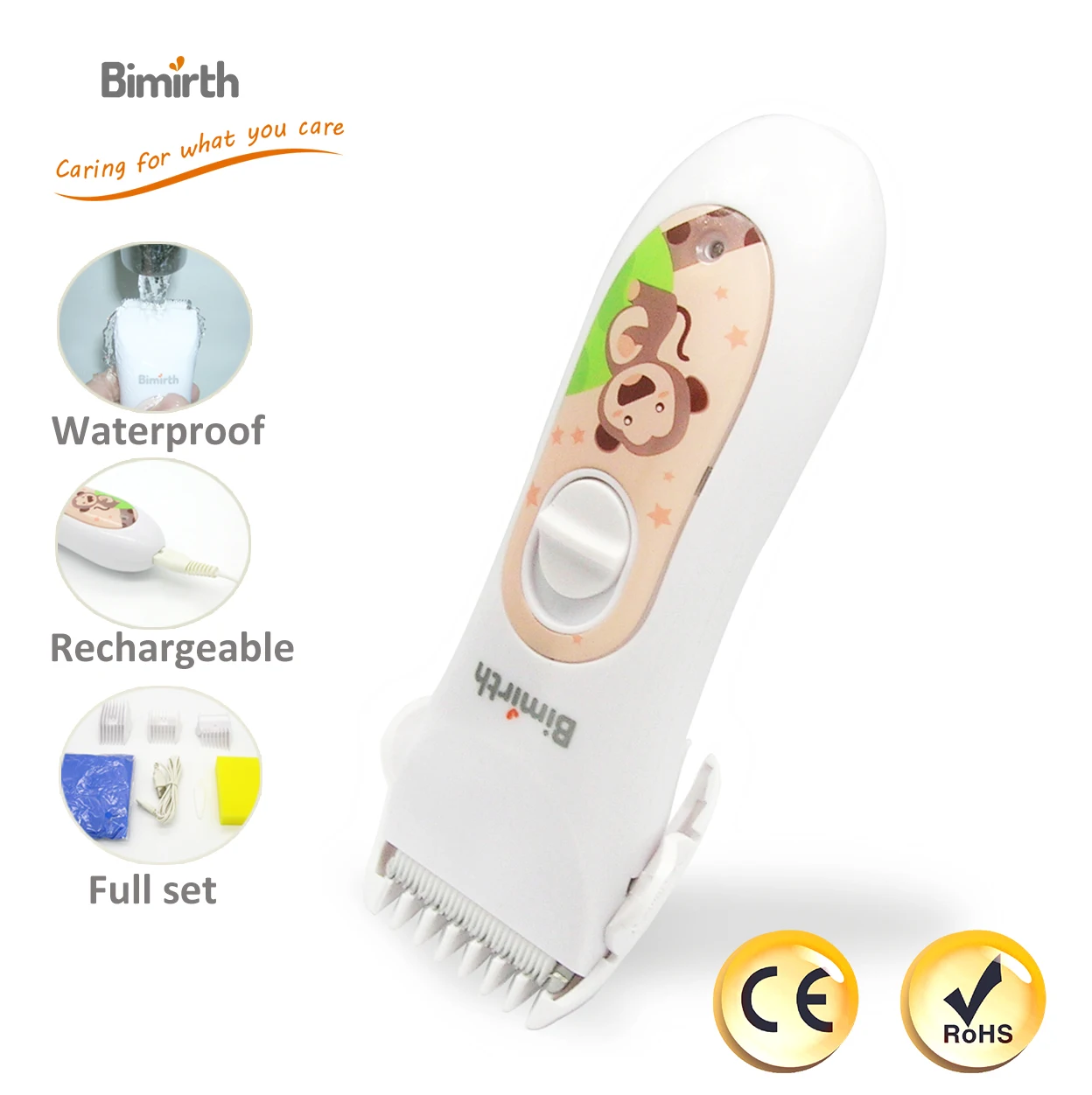 Bimirth ребенком машинка для стрижки волос Usb электрическая Перезаряжаемые