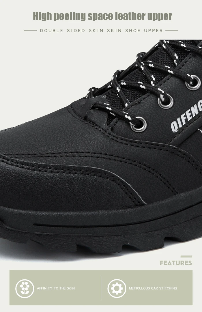 New Winter Men Shoes Big Size 36-47 Outdoor Hiking Walking Footwear Keep Warm Plush Shoes Men Casual Cotton Lovers Sneakers Male