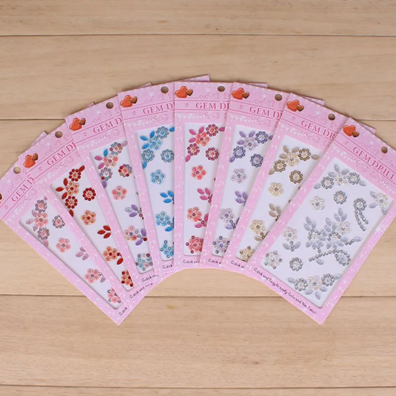 

Creative Diamond Paste Crystal Drill Stickers Children Stickers DIY cartoon resin drill stickers 1pcs