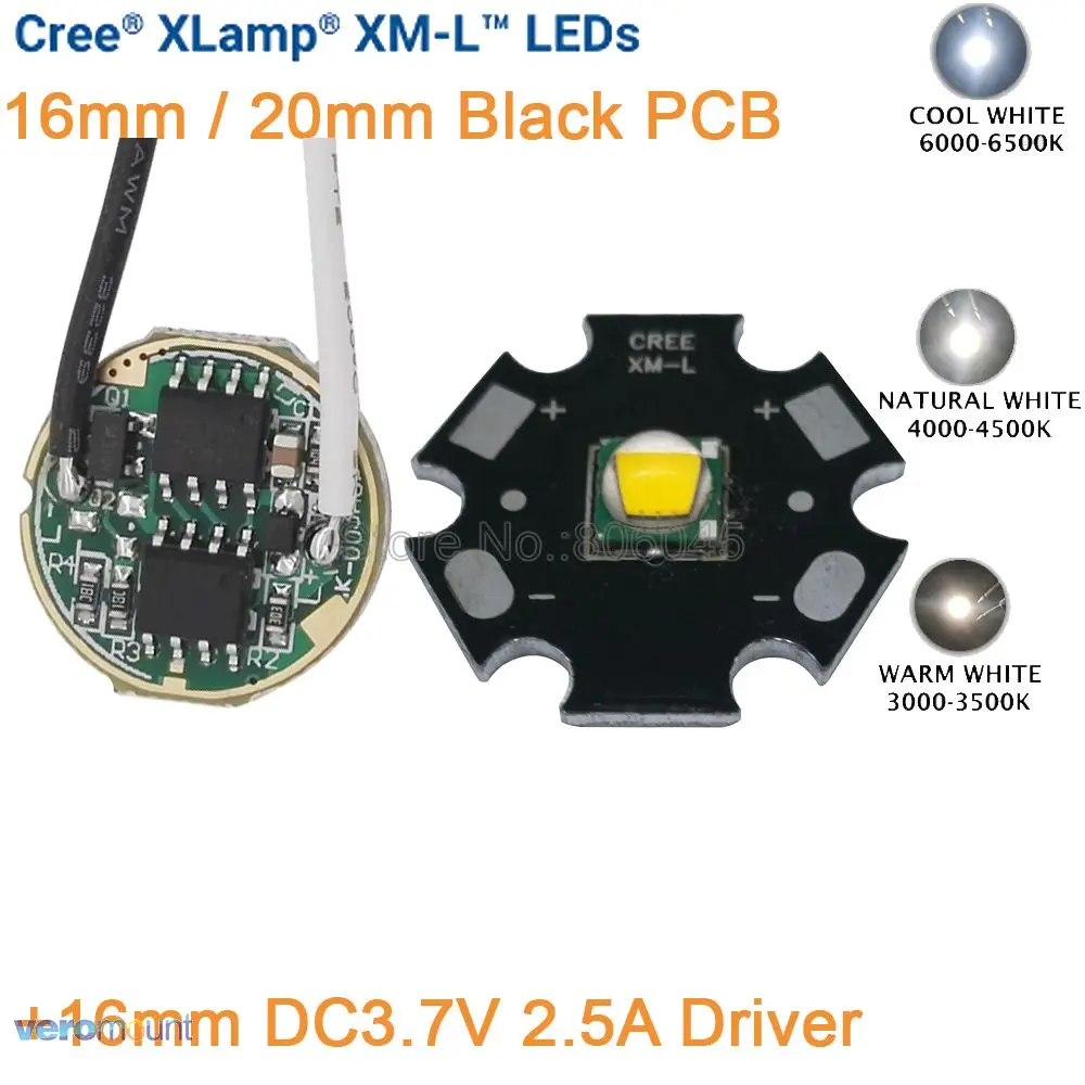 Cree XML XM L T6 холодный белый нейтральный теплый 10 Вт светодиодный излучатель высокой