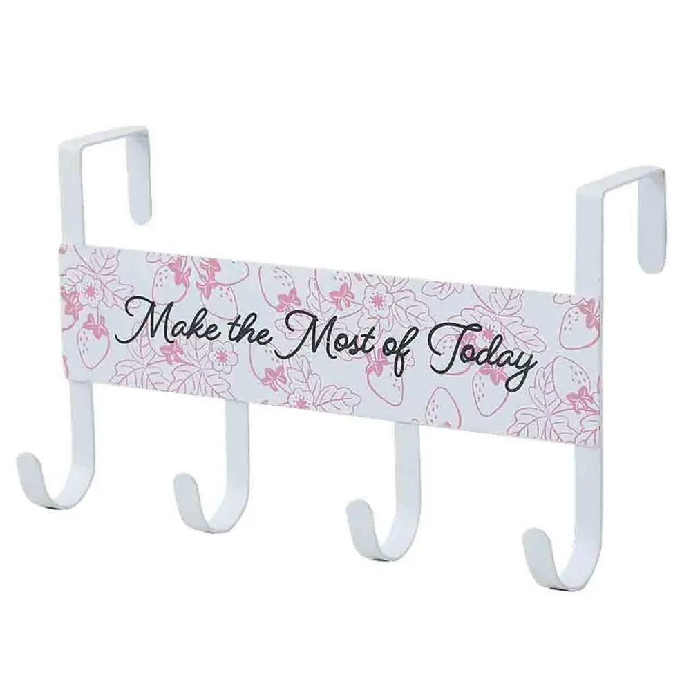 Letter Printing Over-The-Door Hook Rack Metal Waterproof Hooks Hanger Storage Holder Hanging Coat Hat Iron Removable 10Jun 3 | Дом и сад