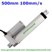 telescopic actuator 12v 24v 500mm stroke 1600n load 100mms speed electric linear actuator manufacturer 15 years