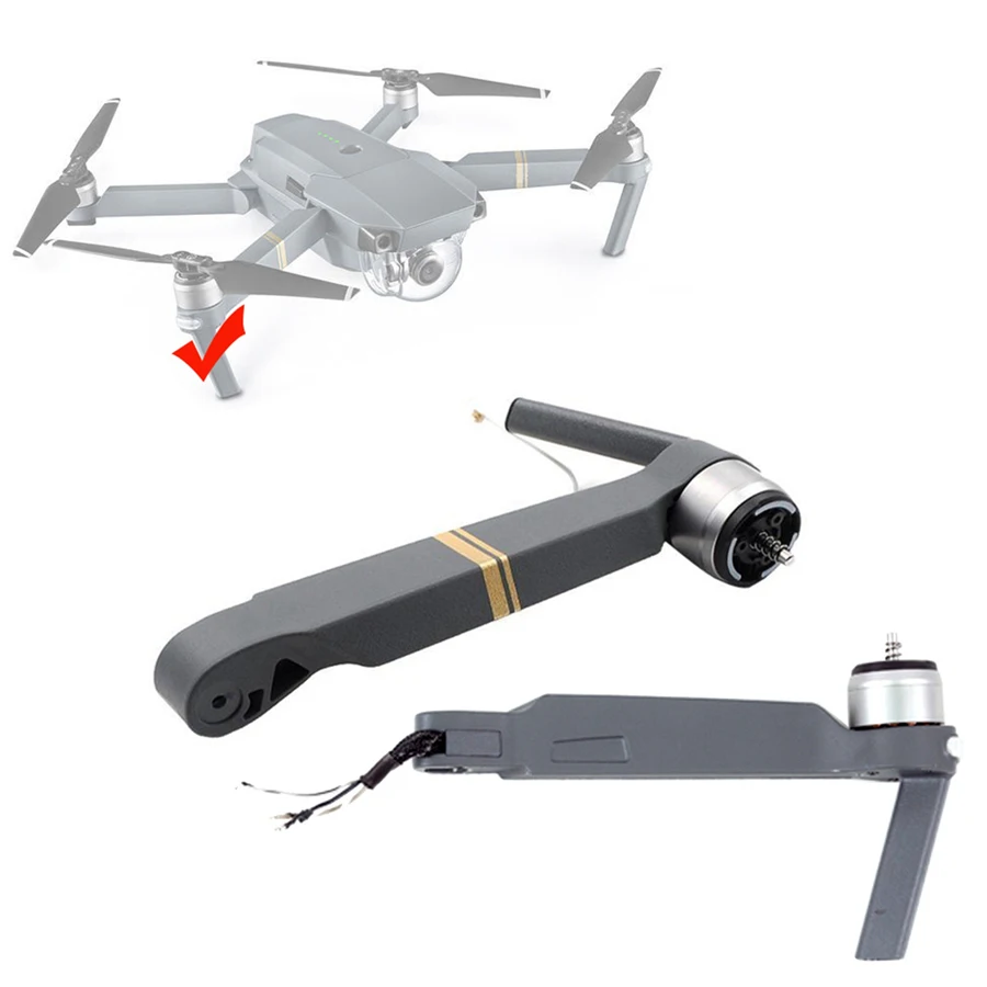 Запасные части для DJI Mavic Pro Drone правый левый передний задний мотор рычаг Верхняя Нижняя оболочка средняя рамка запасные части - Цвет: Right Front Arm