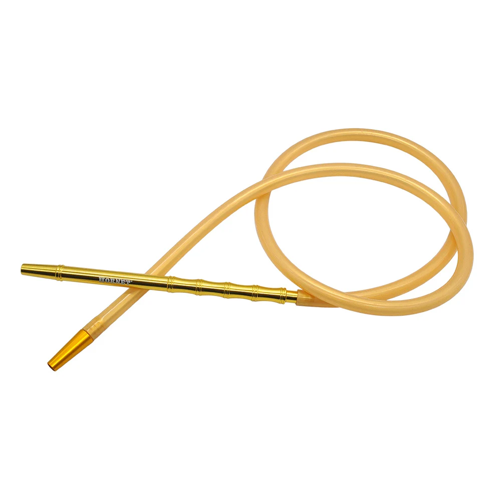 Gold-Hornet HORNET 1X1,83 м шланг для кальяна с бамбуковым алюминиевым стержнем 1,5 м силиконовый шланг для кальяна - Цвет: Gold-Hornet