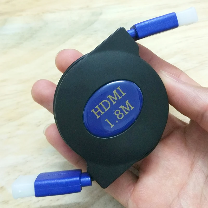 Выдвижная и растягивающийся 1080 P HDMI к HDMI кабель 1 м 1,8 м 3D кабель адаптер для проекторов мониторов ТВ ЖК-дисплея ноутбука PS3