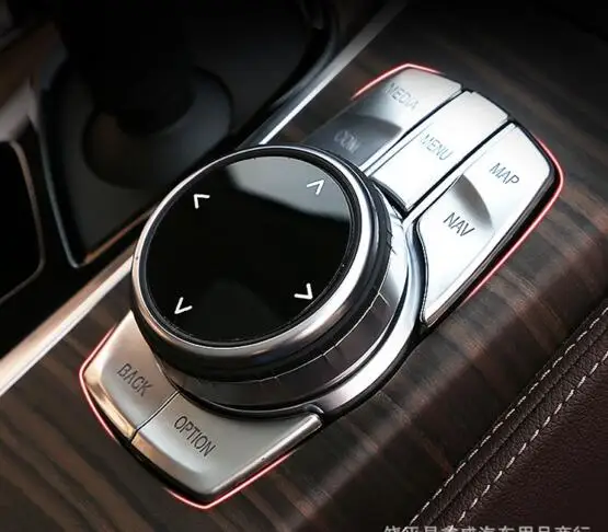 5 ABS хром для BMW X3 G01 6GT 6 серии GT 2018 19 салона наклейки кнопок мультимедиа idriver Стикеры