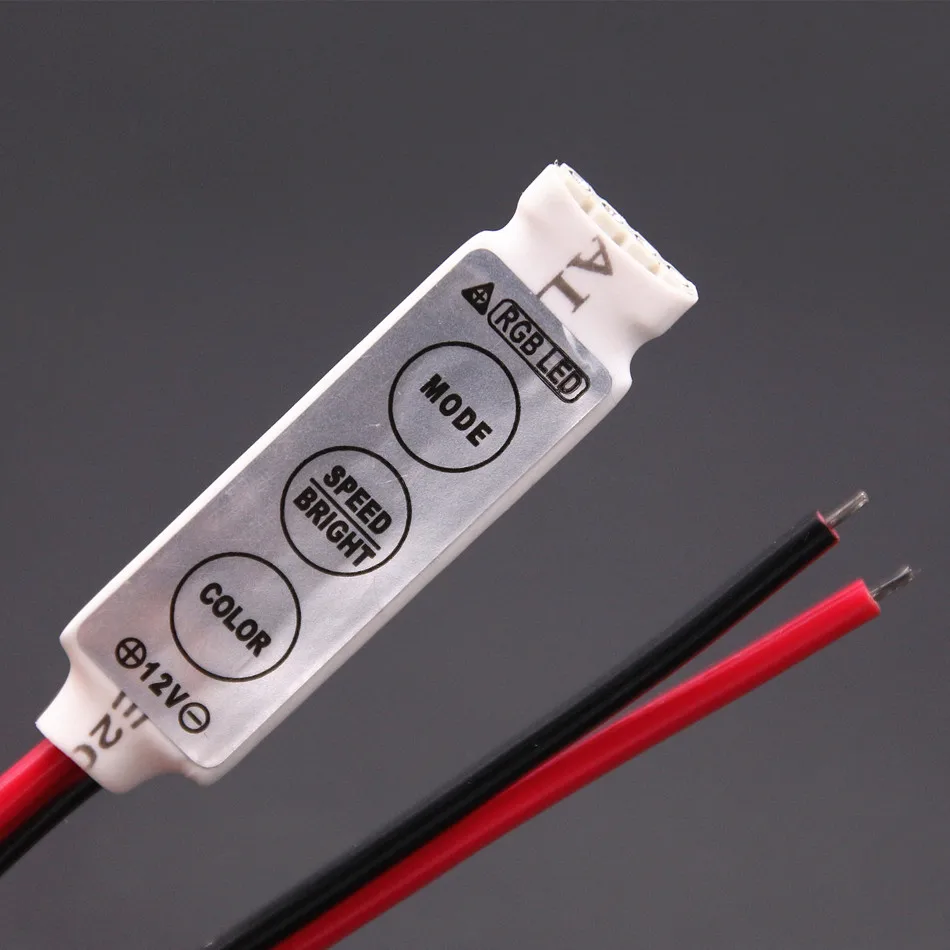 DC 12 V 6A светодиодный регулятор регулятора RGB Mini 3Key пульт дистанционного