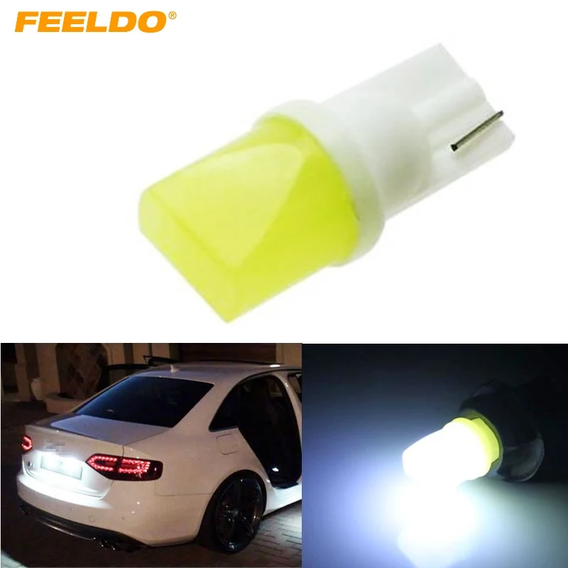 FEELOD 1 шт. Белый T10 194 W5W автомобисветодиодный светодиодные 3D боковое направление