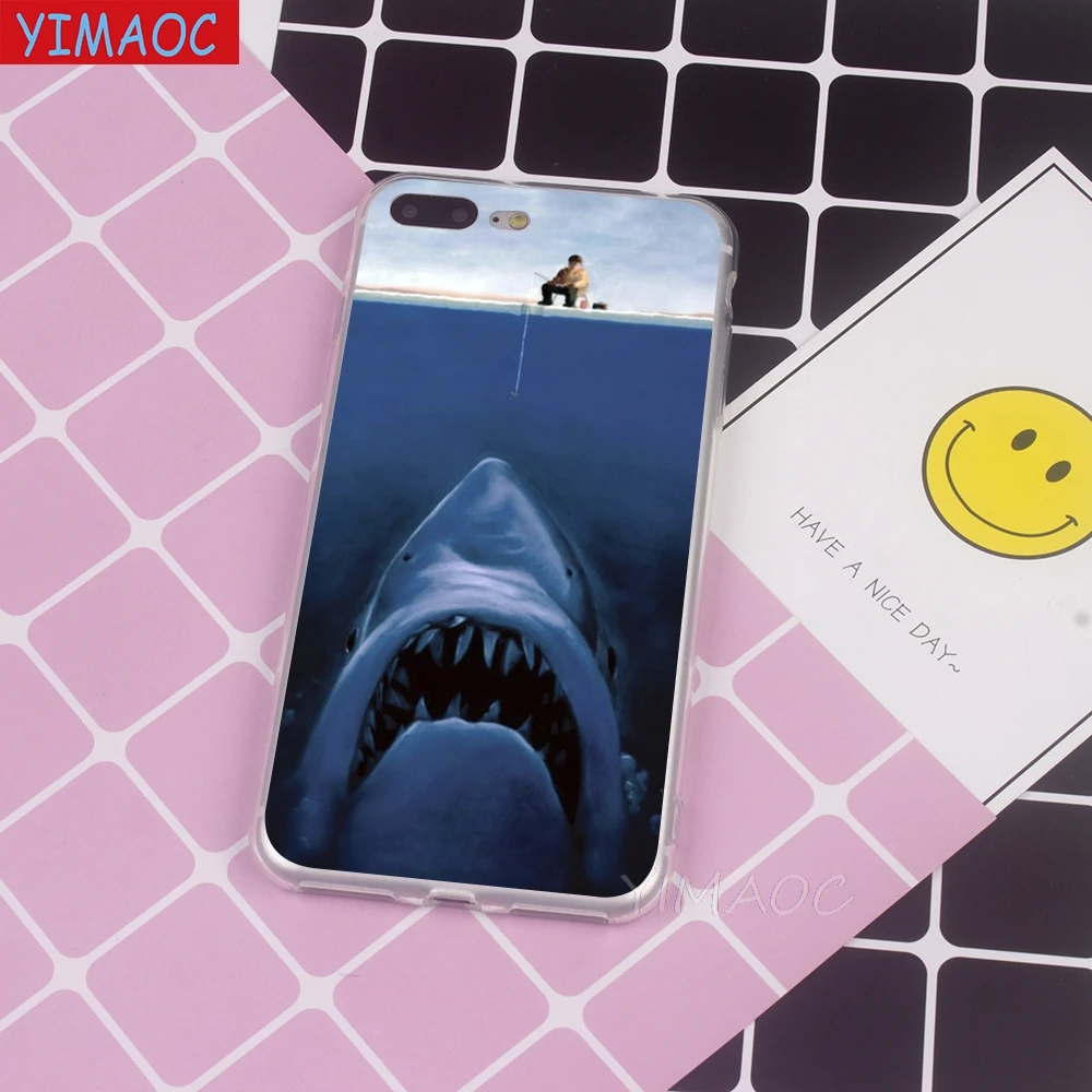 YIMAOC Deadpool And sharks Soft Case TPU Silicone Cover for iPhone 8 7 6 6S Plus 5 5S SE X XR XS 11 Pro Max Shell Cases |