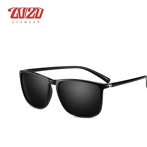 C01 Black 20/20 Марка Классические Поляризованные Солнцезащитные Очки Мужчины За рулем TR90 Рамка Солнцезащитные Очки Мужские Очки UV400 Gafas TR138 - Цвет линз: C01 Black