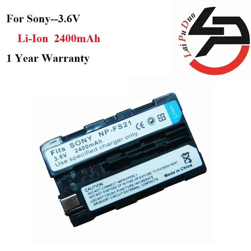 Аккумулятор для камеры Sony 2400 ма/ч 100% новый запасной аккумулятор NP FS21 |camera battery|battery
