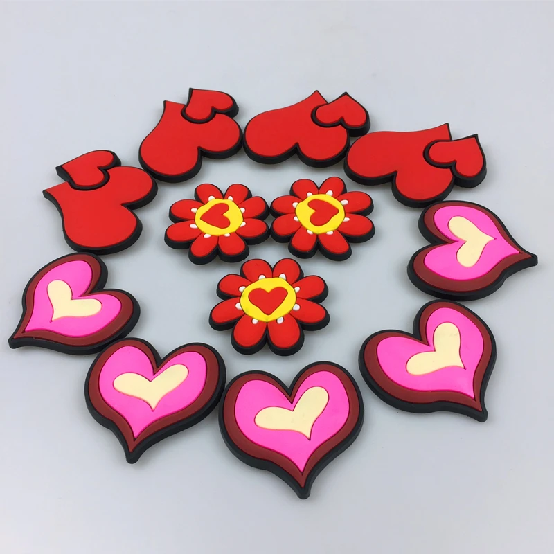 

OEM/ODM Valentine's Day Gifts Refrigerator Sticker Lovely Heart 3D PVC Fridge Magnet Custom Available