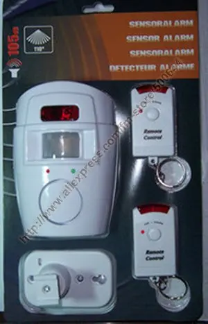 Новые Домашние 105DB Беспроводной движения Сенсор будильник с двойной дверной