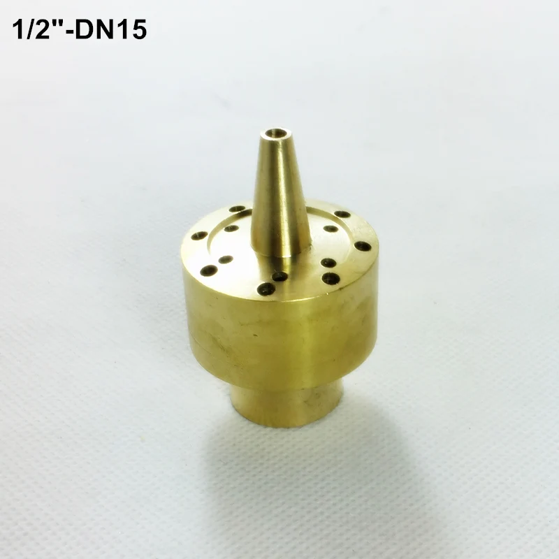 1/" DN15 3/4" DN20 Высококачественная латунная колонна фейерверк головка фонтана сопла